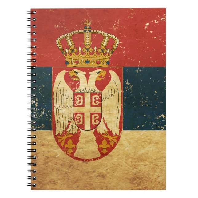 Cuaderno de la bandera de Serbia (Frente)