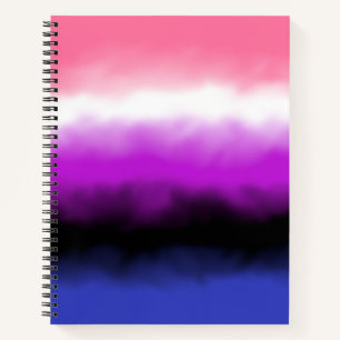Cuaderno de la bandera genderfluid