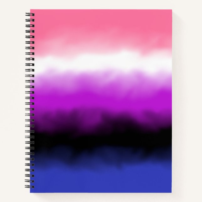 Cuaderno de la bandera genderfluid (Anverso)
