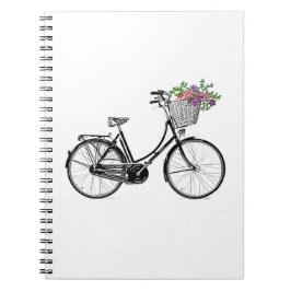Cuaderno de la bicicleta del vintage
