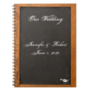 Cuaderno de la boda del pájaro del amor de la