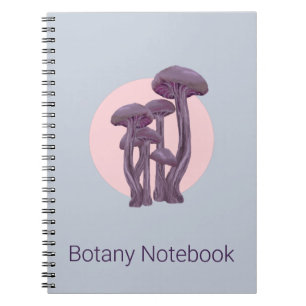 Cuaderno de la botánica con Toadstools mágicos