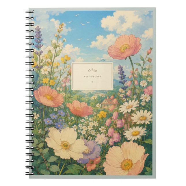 Cuaderno de la Cabaña del Prado de Flores Silvestr (Frente)