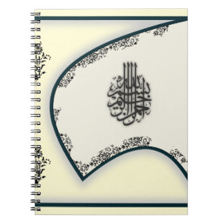 Cuaderno de la caligrafía del halcón del damasco