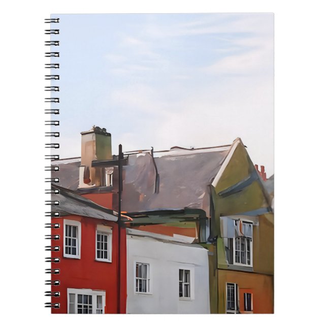 Cuaderno de la calle Colorful Townhouse (Frente)
