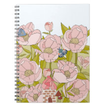 cuaderno de la casa de hadas de peonía