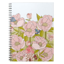 cuaderno de la casa de hadas de peonía