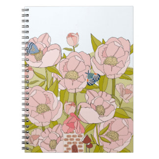 cuaderno de la casa de hadas de peonía