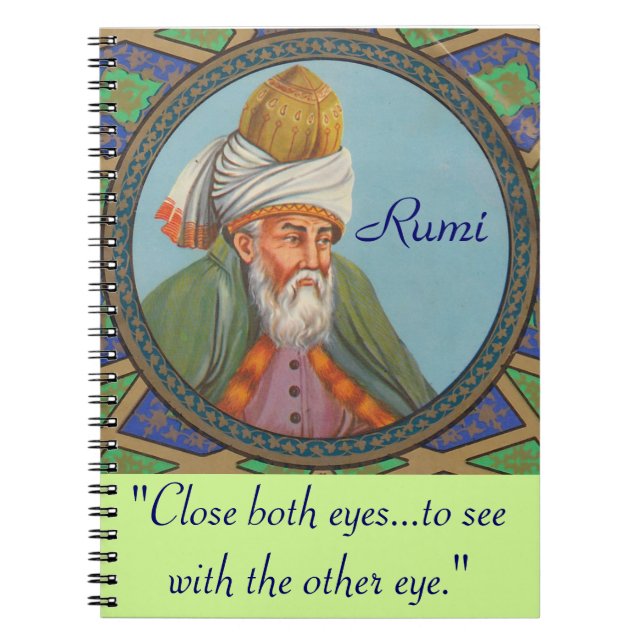 Cuaderno de la cita de Rumi (Frente)