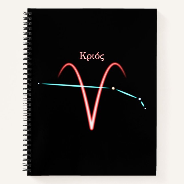 Cuaderno de la Constelación Zodiacal Aries (Anverso)