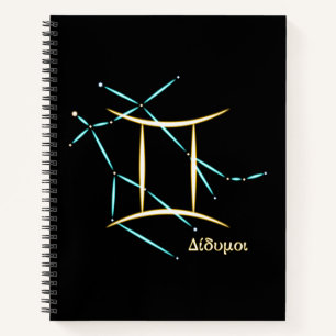 Cuaderno de la constelación zodiacal Géminis