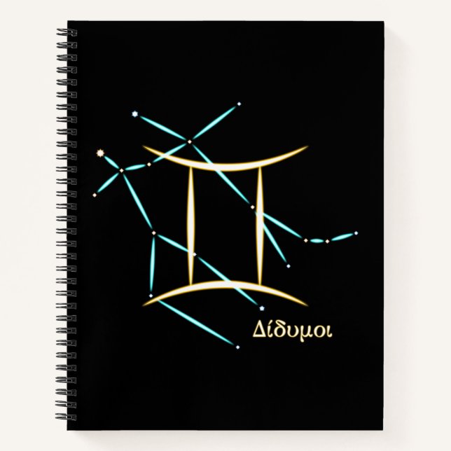 Cuaderno de la constelación zodiacal Géminis (Anverso)