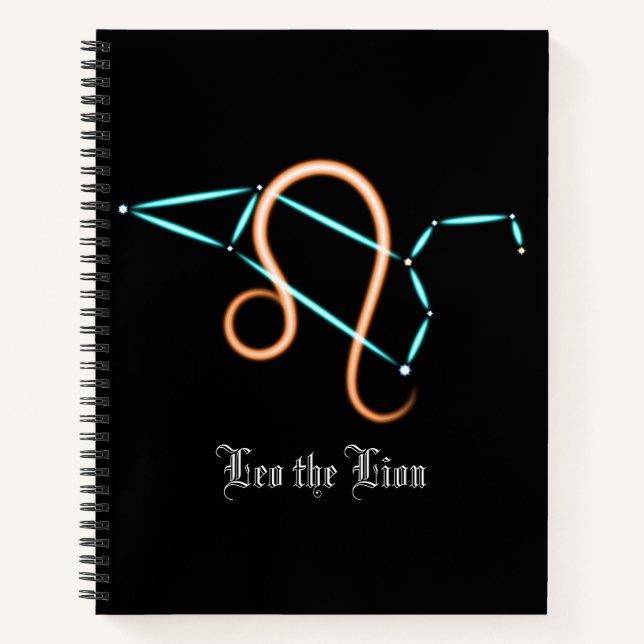 Cuaderno de la constelación zodiacal Leo (Anverso)
