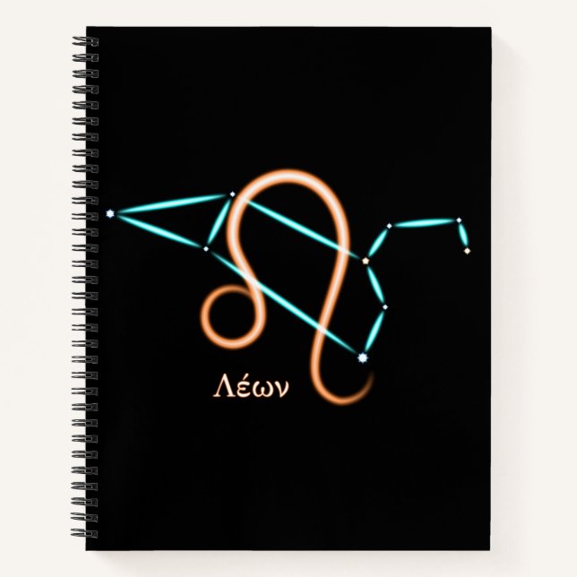 Cuaderno de la constelación zodiacal Leo (Anverso)