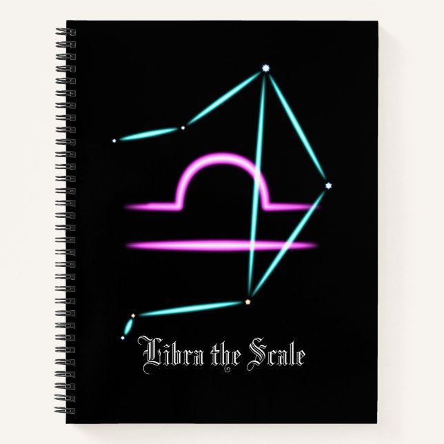 Cuaderno de la constelación zodiacal Libra (Anverso)