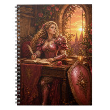 Cuaderno de la Dama Rosaline Brightshield Fantasía