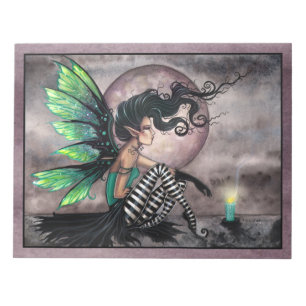 Cuaderno de la encantadora hada oscura y verde