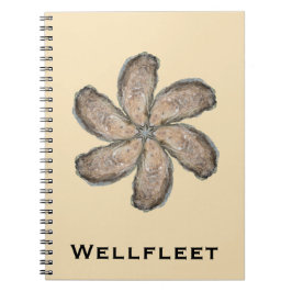 Cuaderno de la flor de la ostra - moreno del