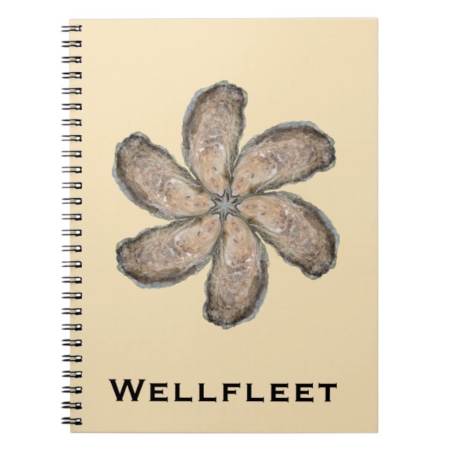 Cuaderno de la flor de la ostra - moreno del (Frente)