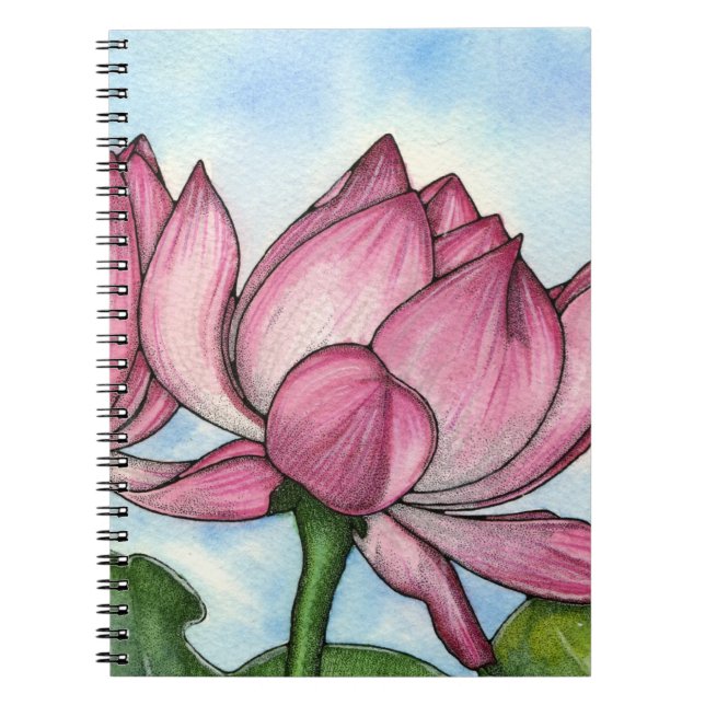 Cuaderno de la flor de Lotus (Frente)