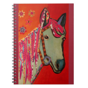 Cuaderno de la foto con el caballo fresco
