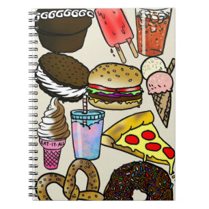 Cuaderno de la foto de Junk Food