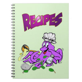 Cuaderno de la foto de la receta del cocinero del