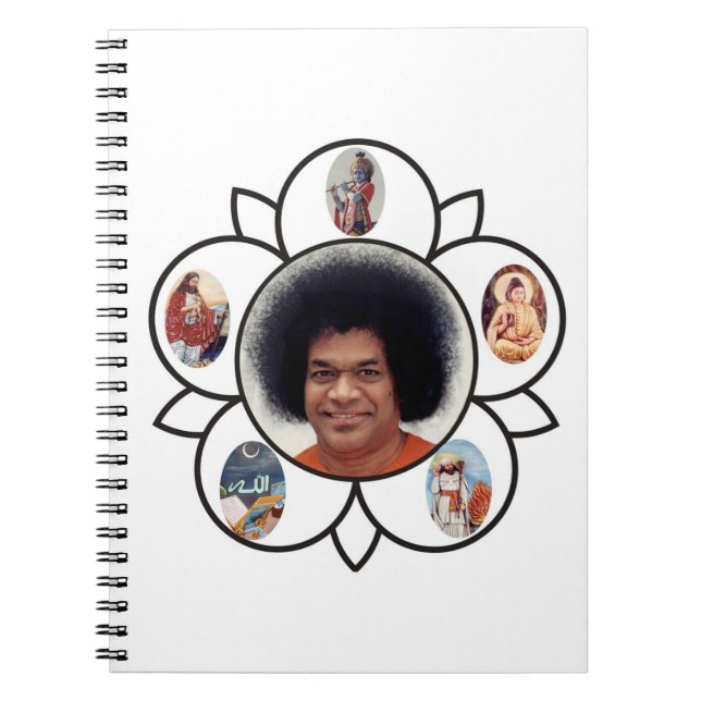 Cuaderno de la foto de Sathya Sai Baba (Frente)