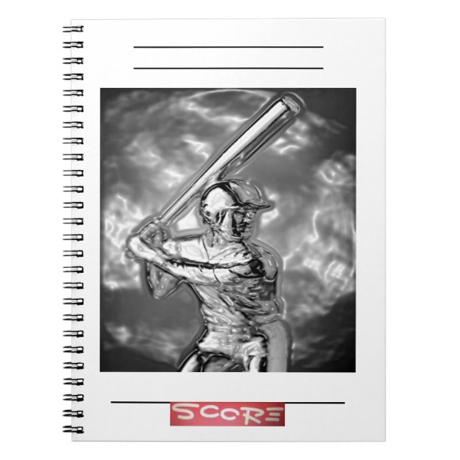 Cuaderno de la foto del BÉISBOL (80 páginas B&W) (Frente)