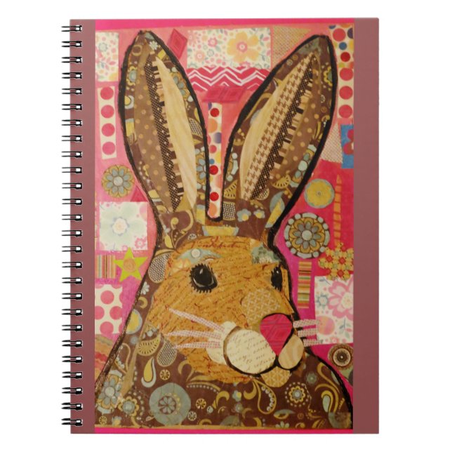 Cuaderno de la foto del conejo de la primavera (Frente)