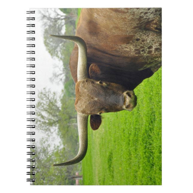 Cuaderno de la fotografía de la vaca del (Frente)