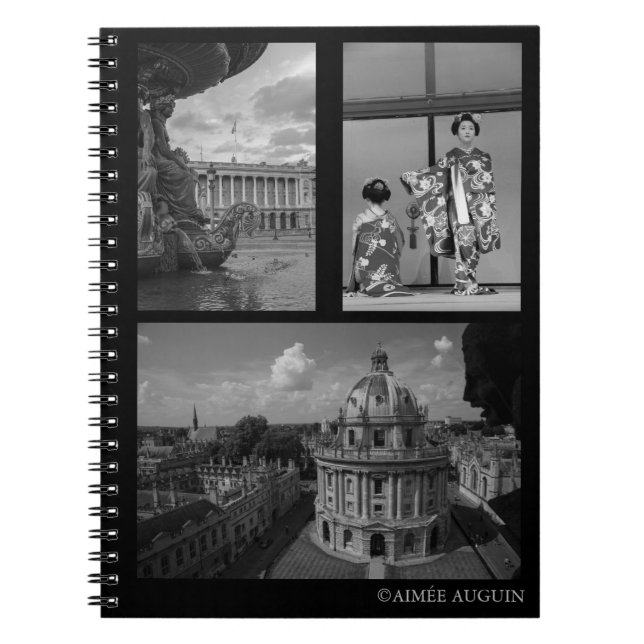 Cuaderno de la fotografía del viaje - París, (Frente)