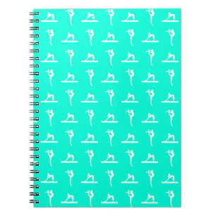 Cuaderno de la gimnasia de la turquesa