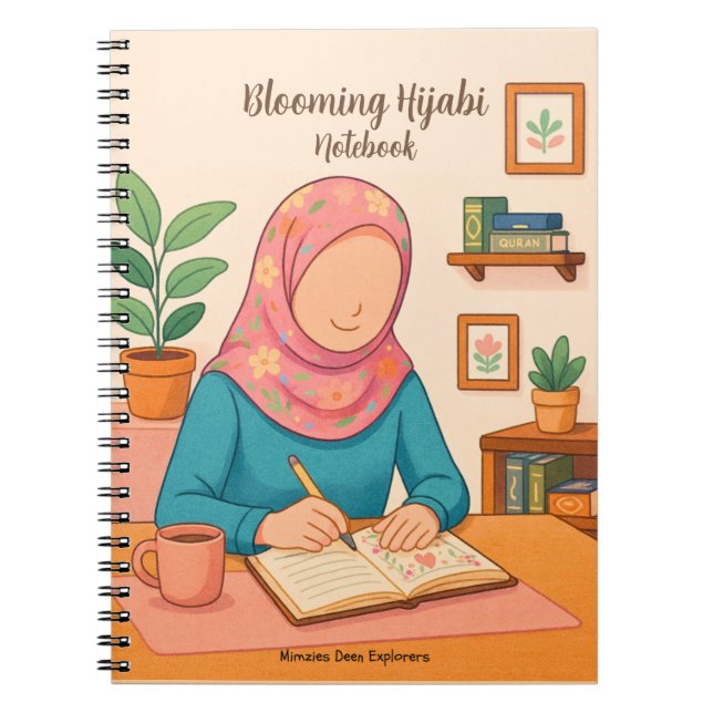 Cuaderno de la Hijabi Floreciente (Frente)