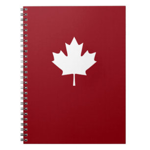 Cuaderno de la hoja de arce de Canadá