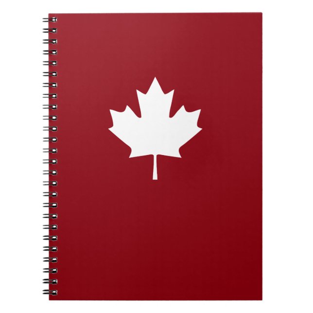 Cuaderno de la hoja de arce de Canadá (Frente)