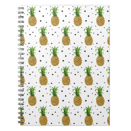 Cuaderno de la impresión de la piña