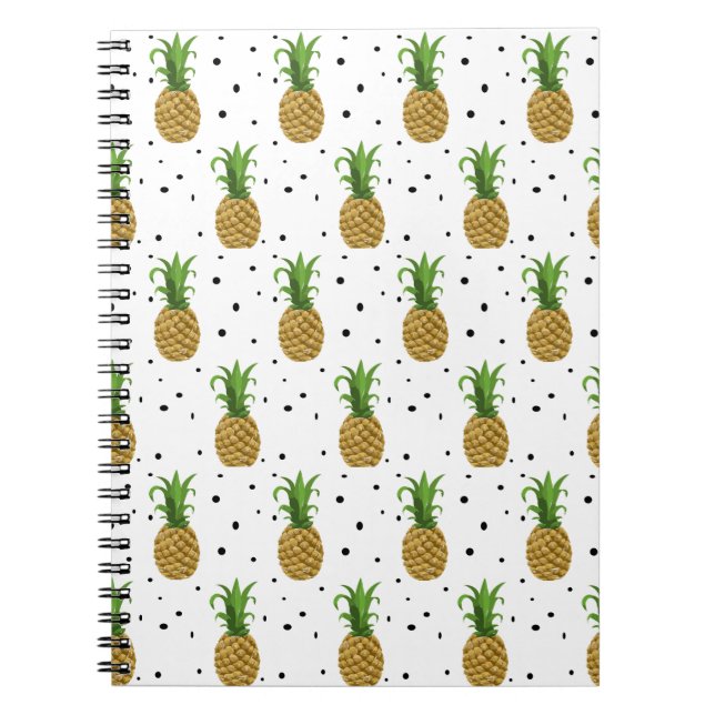 Cuaderno de la impresión de la piña (Frente)