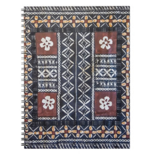 Cuaderno de la impresión del paño del Tapa de Fiji