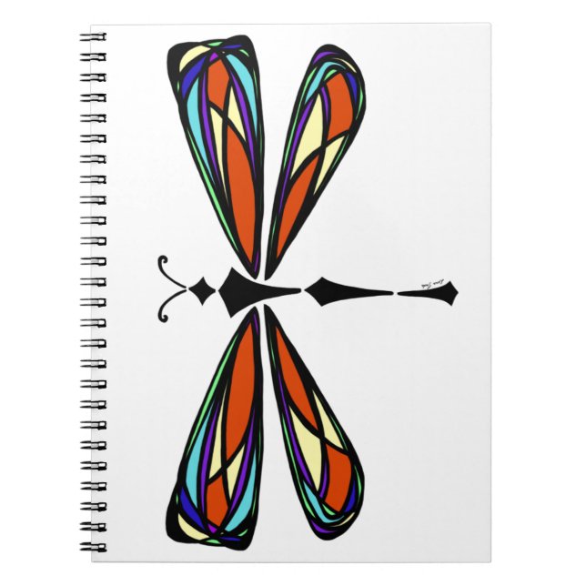 Cuaderno de la libélula del vitral (Frente)