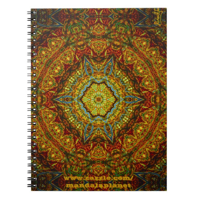 Cuaderno de la Manchar-Vidrio-Gas-Anillo-Mandala (Frente)