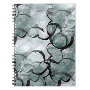 Cuaderno de la mano gris del arte pintura vanguardista,