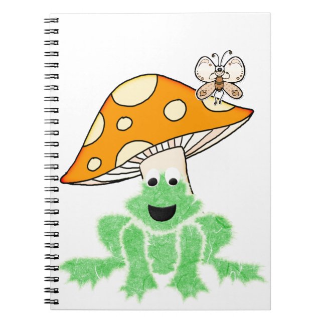 Cuaderno de la Mariposa del Hongo de la Rana (Frente)