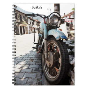 Cuaderno de la motocicleta del vintage