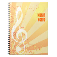 Cuaderno de la música del Clef agudo