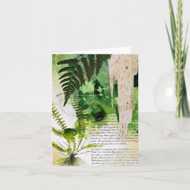 Cuaderno de la naturaleza de la tarjeta de (Anverso)