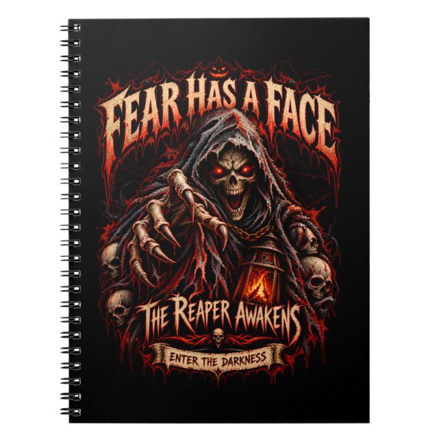 Cuaderno de la Parca El Rostro del Miedo (Frente)