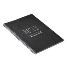 Cuaderno de la pizarra de las notas