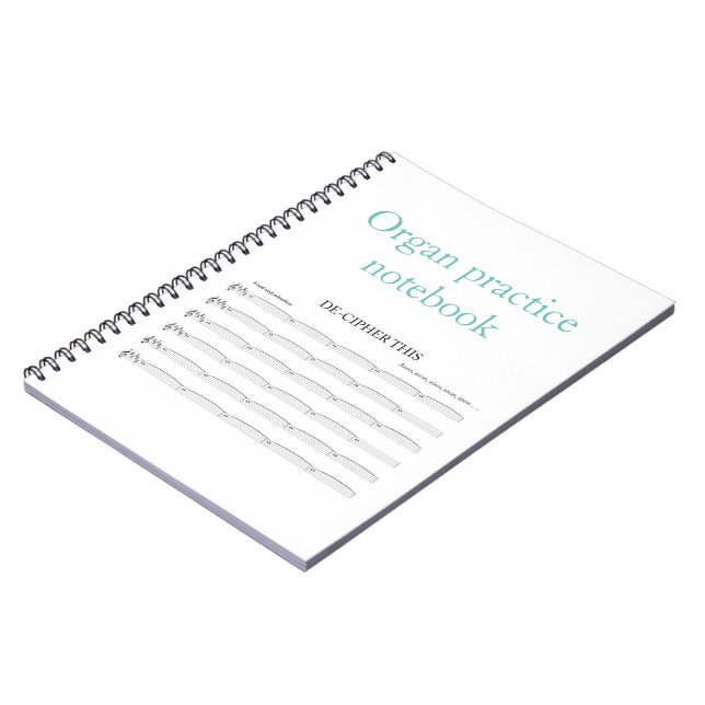 Cuaderno de la práctica del órgano para los (Lado Izquierdo)