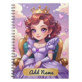 Cuaderno de la Princesa Púrpura – Nombre Editable